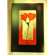 Wall Hanget , Figure Holding Hearts 20x30cm